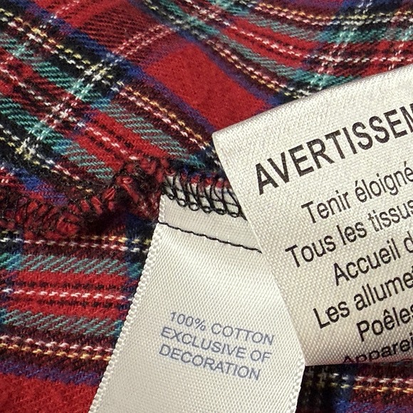 Lanz of Salzburg Nightgown Womens‎ Small Tartan Plaid Flannel Pajamas Christmas - Picture 10 of 14